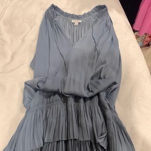 Baby Blue Satin Dress